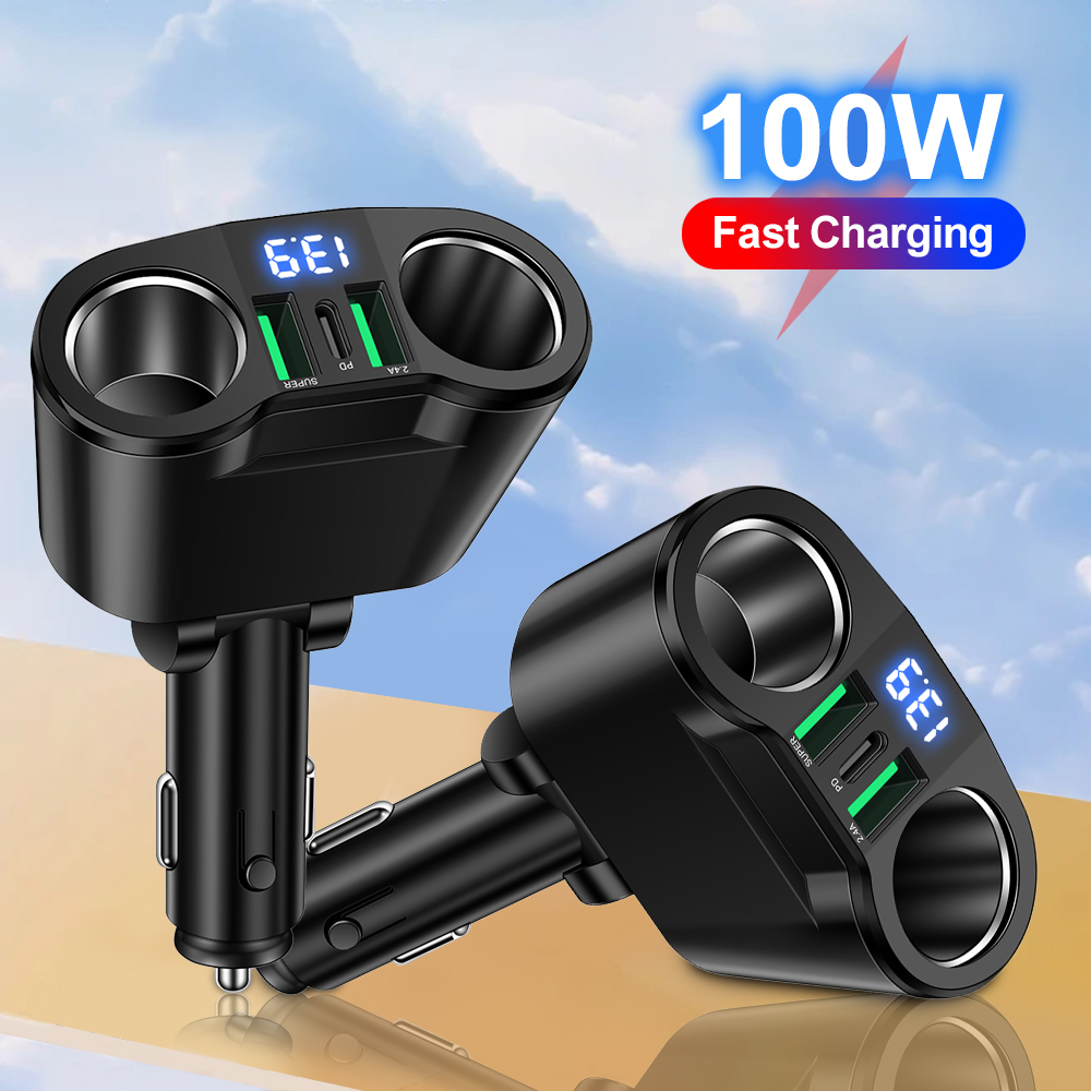 Usb C Hub - Автомобильное зарядное устройство USB-адаптер типа C